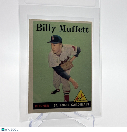 1958 Topps Billy Muffett Baseball Card #143 EX Quality #3 FREE SHIPPING