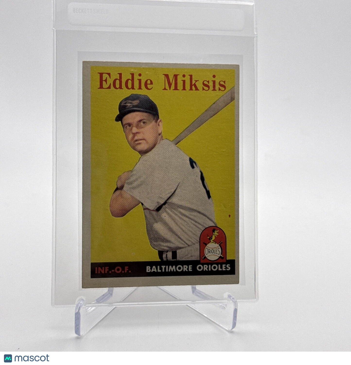1958 Topps Eddie Miksis Baseball Card #121 EX Quality FREE SHIPPING