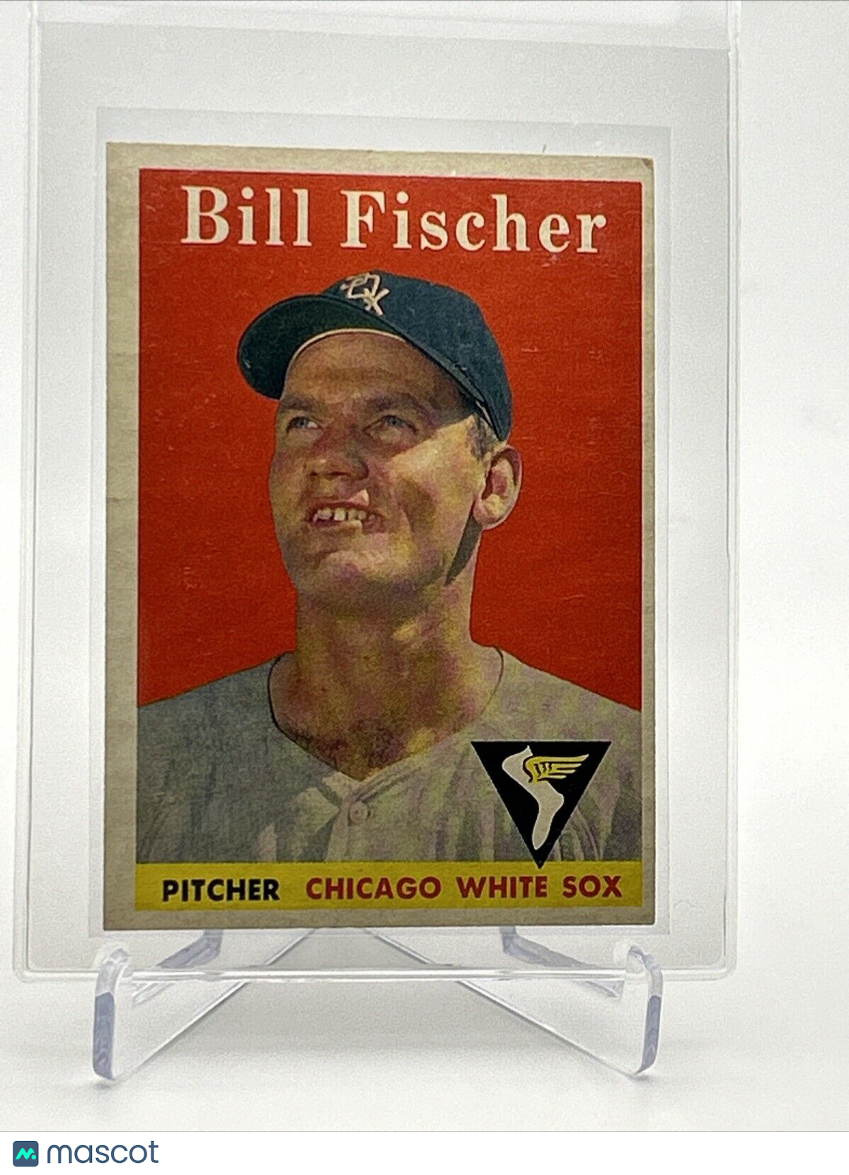 1958 Topps Bill Fischer Rookie Baseball Card #56 EX Quality #2 FREE SHIPPING