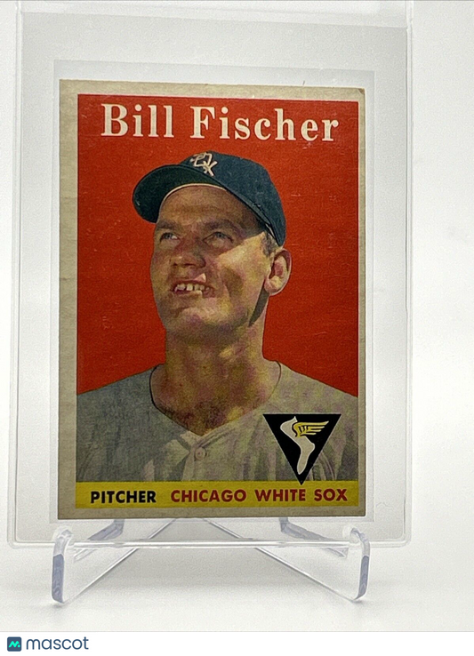 1958 Topps Bill Fischer Rookie Baseball Card #56 EX Quality #2 FREE SHIPPING