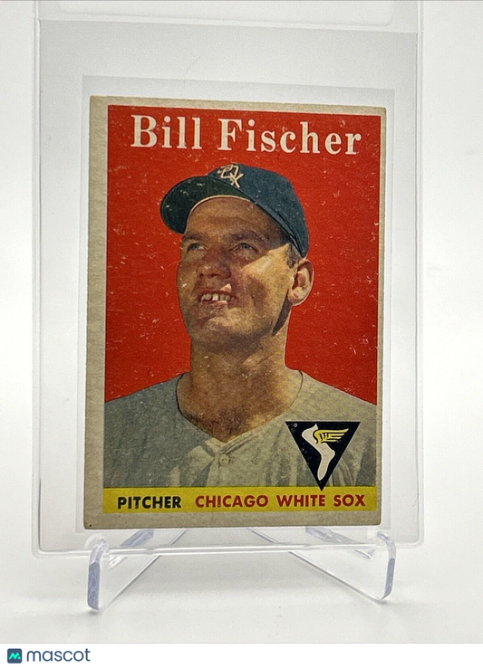 1958 Topps Bill Fischer Rookie Baseball Card #56 EX Quality #5 FREE SHIPPING