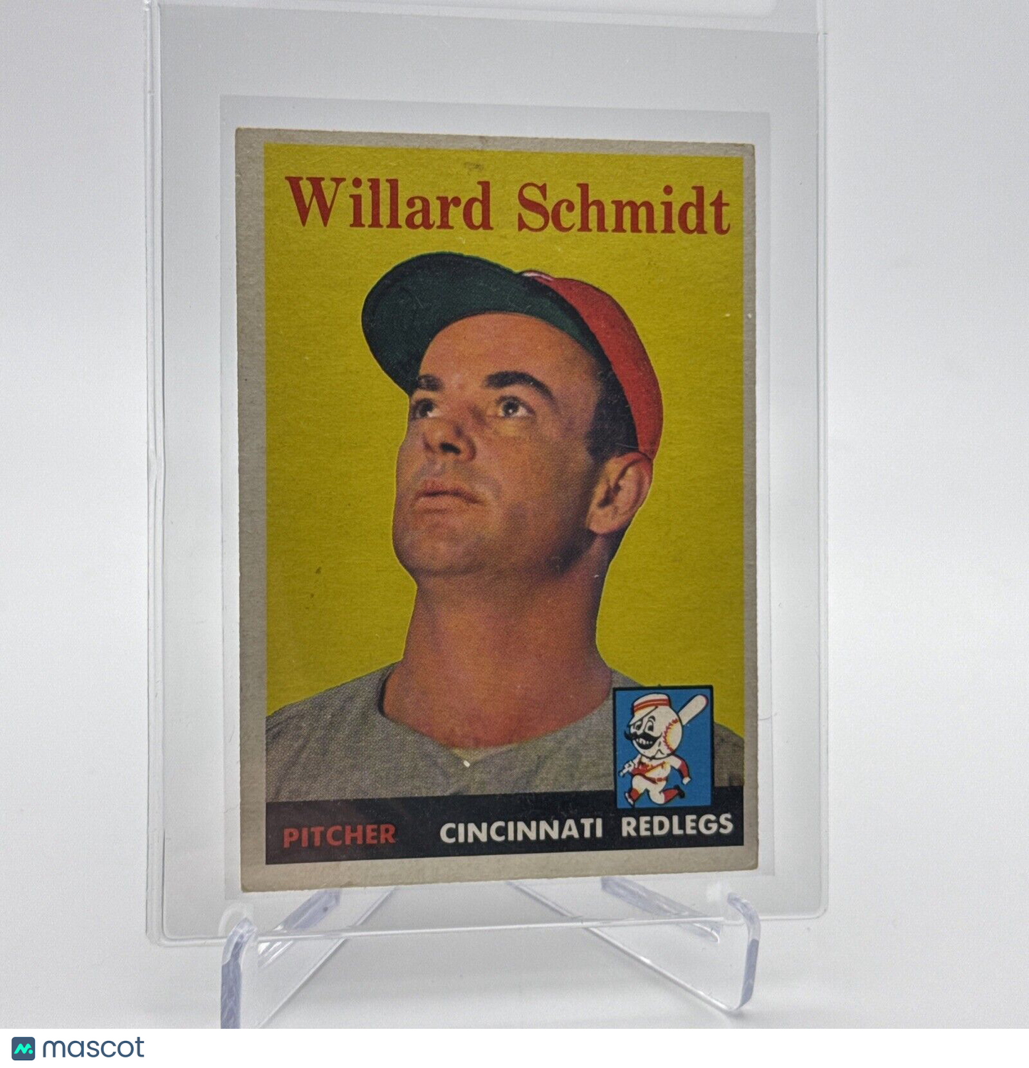 1958 Topps Willard Schmidt Baseball Card #214 EX Quality FREE SHIPPING