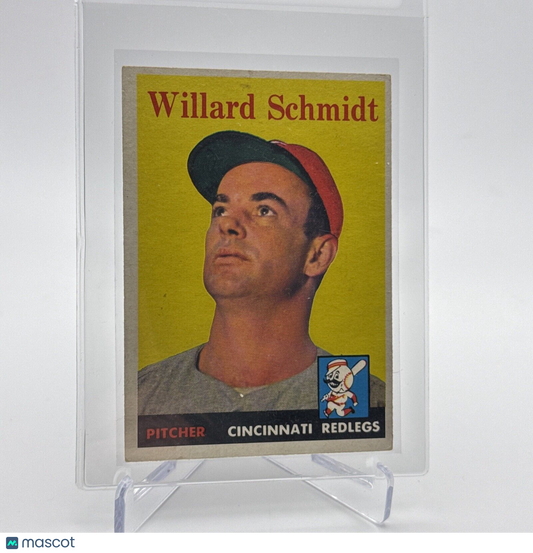 1958 Topps Willard Schmidt Baseball Card #214 EX Quality FREE SHIPPING