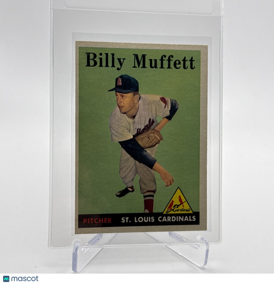 1958 Topps Billy Muffett Baseball Card #143 EX Quality FREE SHIPPING