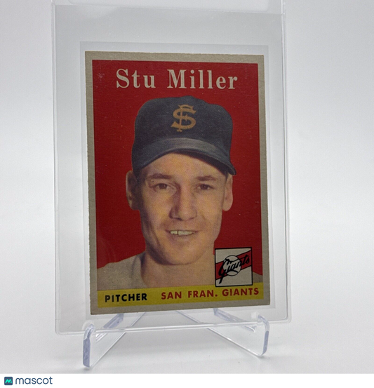 1958 Topps Stu Miller Baseball Card #111 EX Quality #3 FREE SHIPPING