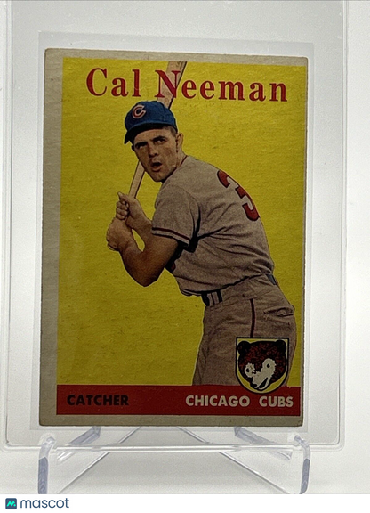 1958 Topps Cal Neeman Baseball Card #33 EX Quality #3 FREE SHIPPING