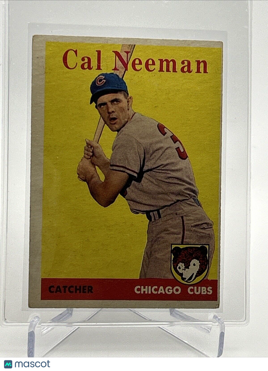 1958 Topps Cal Neeman Baseball Card #33 EX Quality #3 FREE SHIPPING