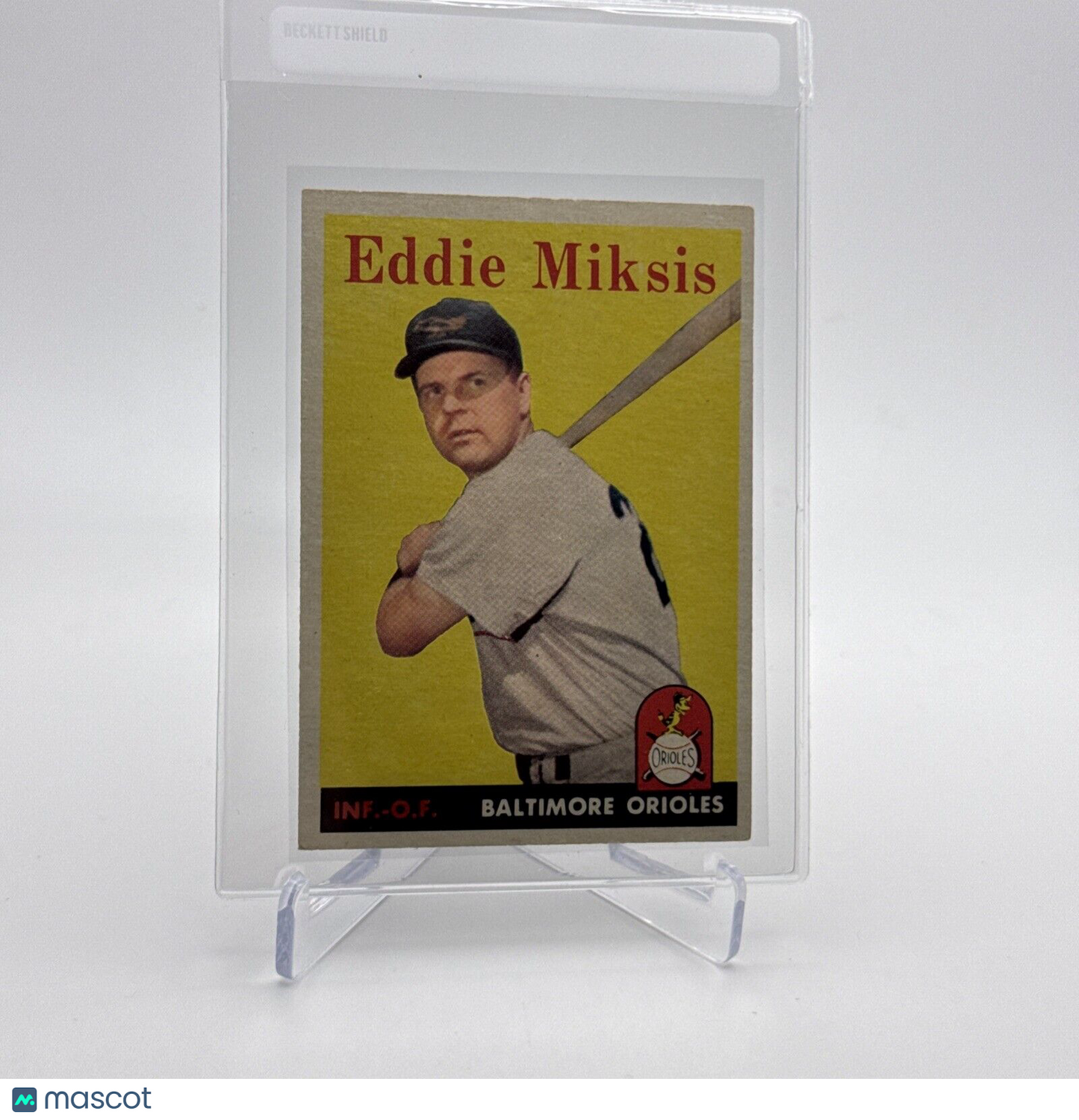 1958 Topps Eddie Miksis Baseball Card #121 EX Quality #2 FREE SHIPPING