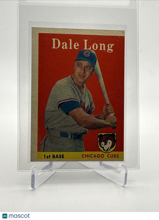 1958 Topps Dale Long Baseball Card #7 EX Quality #2 FREE SHIPPING