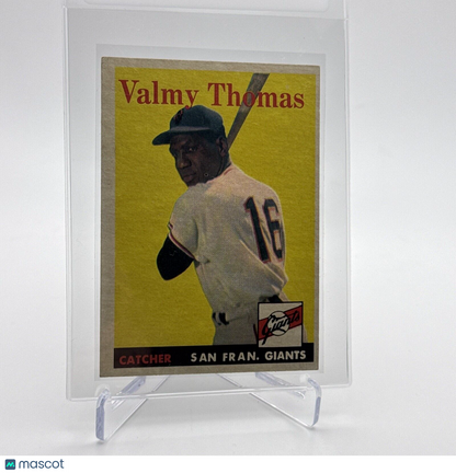 1958 Topps Valmy Thomas Baseball Card #86 EX Quality FREE SHIPPING