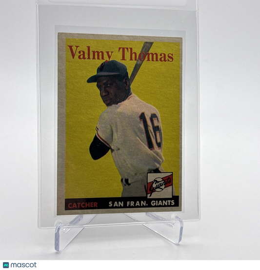 1958 Topps Valmy Thomas Baseball Card #86 EX Quality FREE SHIPPING