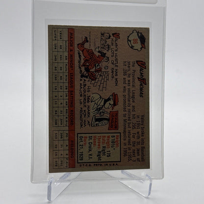 1958 Topps Valmy Thomas Baseball Card #86 EX Quality FREE SHIPPING