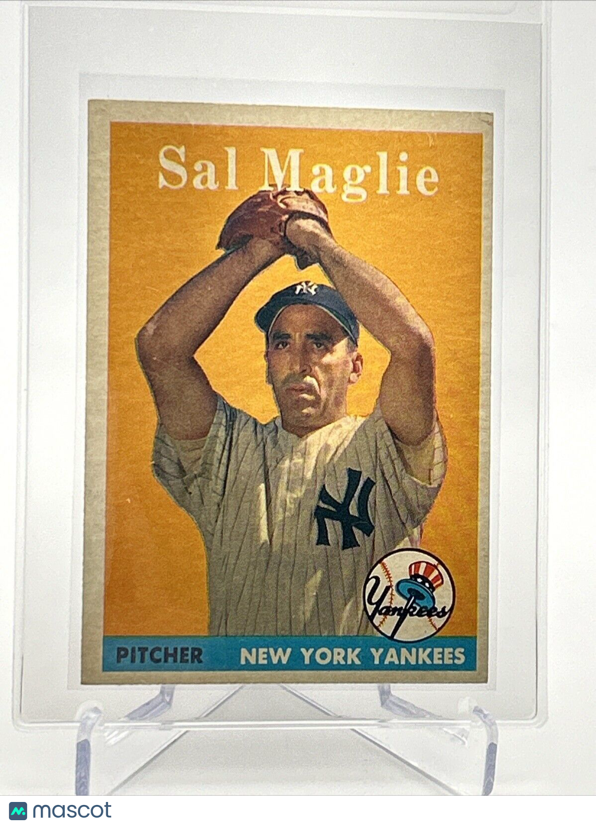1958 Topps Sal Maglie Baseball Card #43 EX Quality #5 FREE SHIPPING