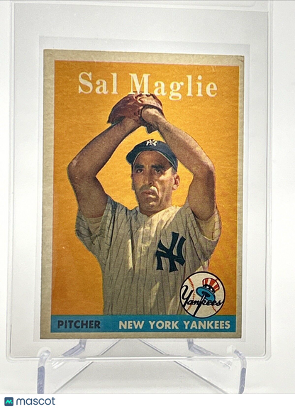 1958 Topps Sal Maglie Baseball Card #43 EX Quality #5 FREE SHIPPING