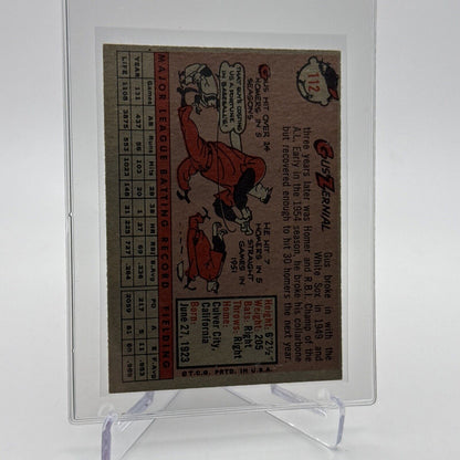 1958 Topps Gus Zernial Baseball Card #112 EX Quality #2 FREE SHIPPING
