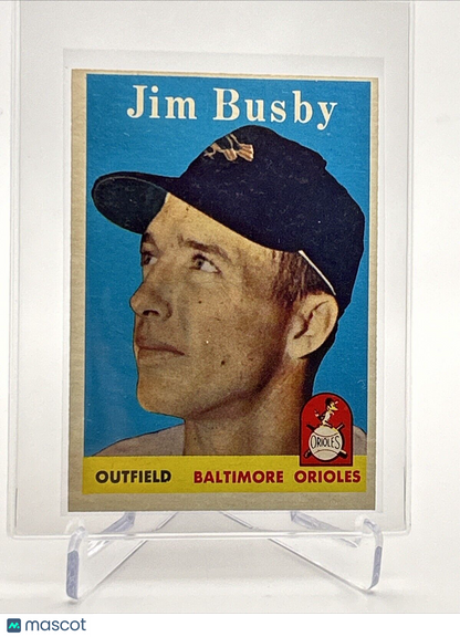 1958 Topps Jim Busby Baseball Card #28 EX Quality #4 FREE SHIPPING