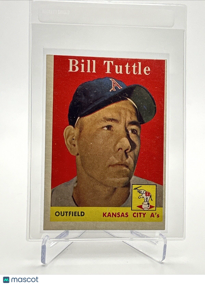 1958 Topps Bill Tuttle Baseball Card #23 EX Quality FREE SHIPPING