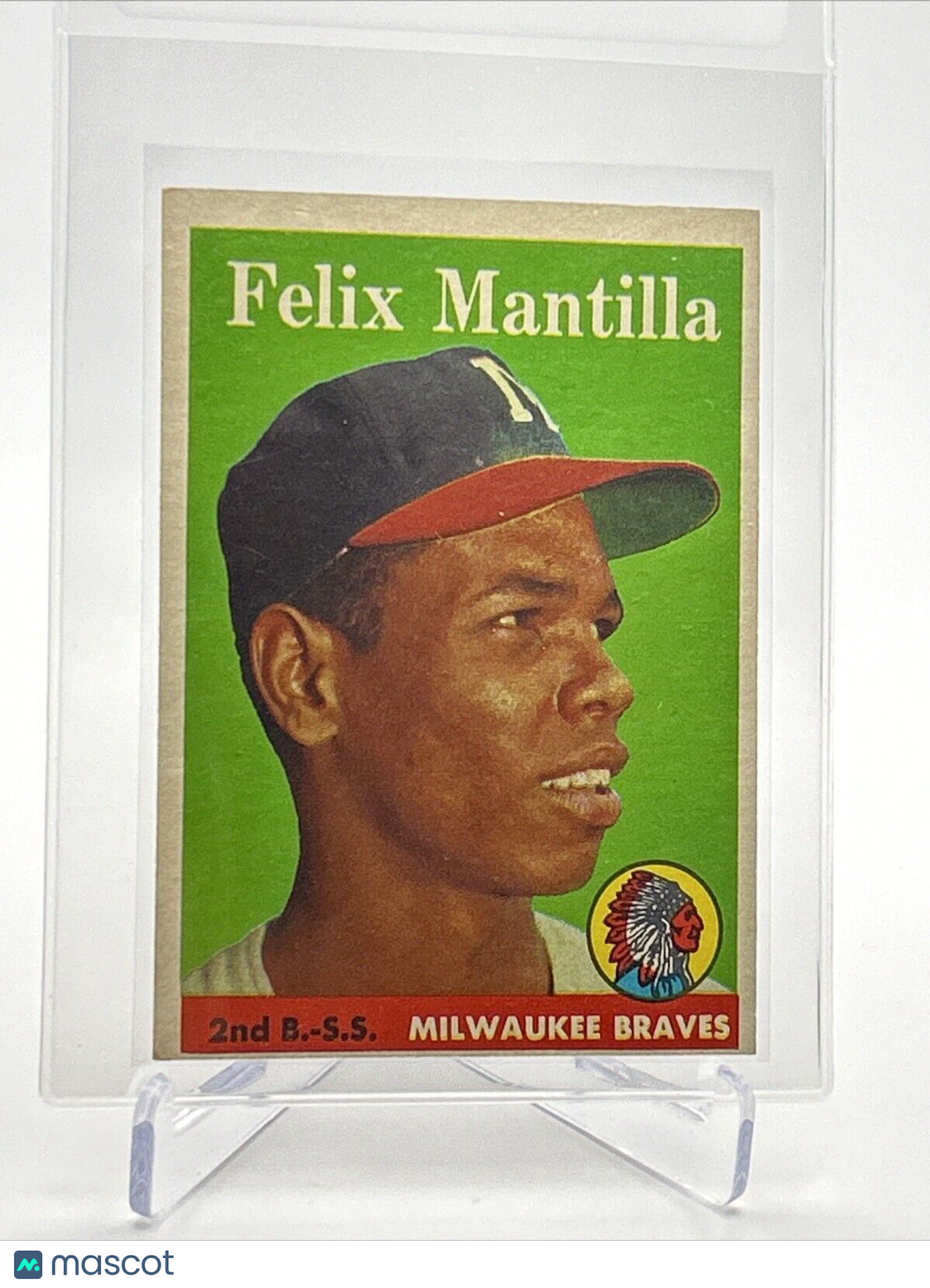 1958 Topps Felix Mantilla Baseball Card #17 EX Quality FREE SHIPPING