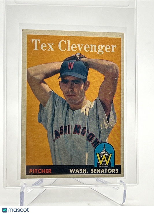 1958 Topps Tex Clevenger Rookie Baseball Card #31 EX Quality #2 FREE SHIPPING