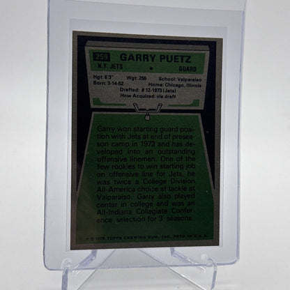 1975 Topps Garry Puetz Rookie Football Card #259 NM Quality #3 FREE SHIPPING