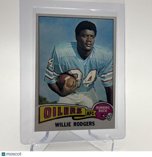 1975 Topps Willie Rodgers Rookie Football Card #166 NM Quality #5 FREE SHIPPING