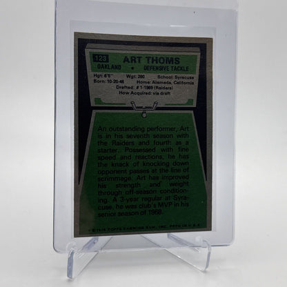 1975 Topps Art Thoms Football Card #123 NM Quality #3 FREE SHIPPING
