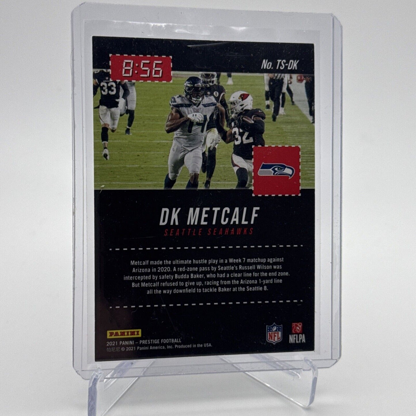 2021 Panini Prestige DK Metcalf Football Card #TS-DK XTRA 11/50 FREE SHIPPING