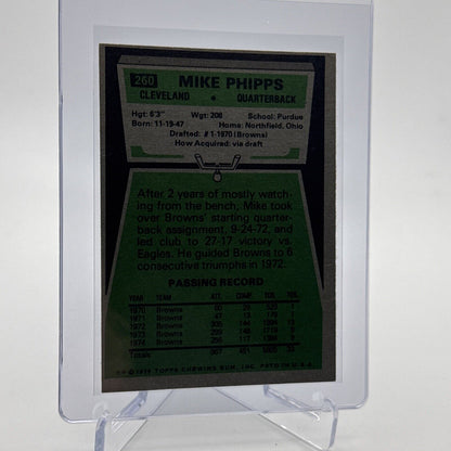 1975 Topps Mike Phipps Football Card #260 NM Quality #3 FREE SHIPPING