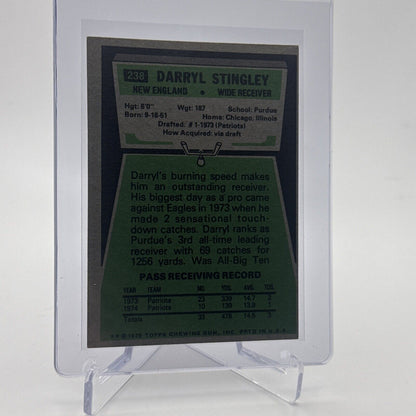 1975 Topps Darryl Stingley Football Card #238 NM Quality FREE SHIPPING