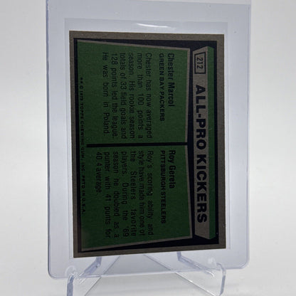 1975 Topps 1974 All-Pro Kickers Football Card #212 NM Quality #3 FREE SHIPPING