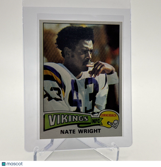 1975 Topps Nate Wright Rookie Football Card #130 NM Quality #4 FREE SHIPPING