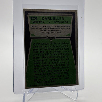 1975 Topps Carl Eller Football Card #290 NM Quality #6 FREE SHIPPING