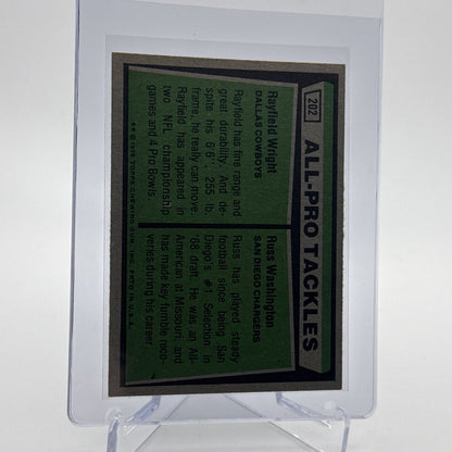 1975 Topps 1974 All-Pro Tackles Football Card #202 NM Quality #4 FREE SHIPPING