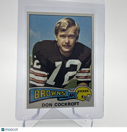 1975 Topps Don Cockroft Football Card #244 NM Quality #2 FREE SHIPPING
