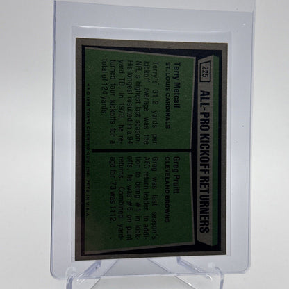 1975 Topps 1974 All-Pro Kick Returners Football Card #225 NM #3 FREE SHIPPING