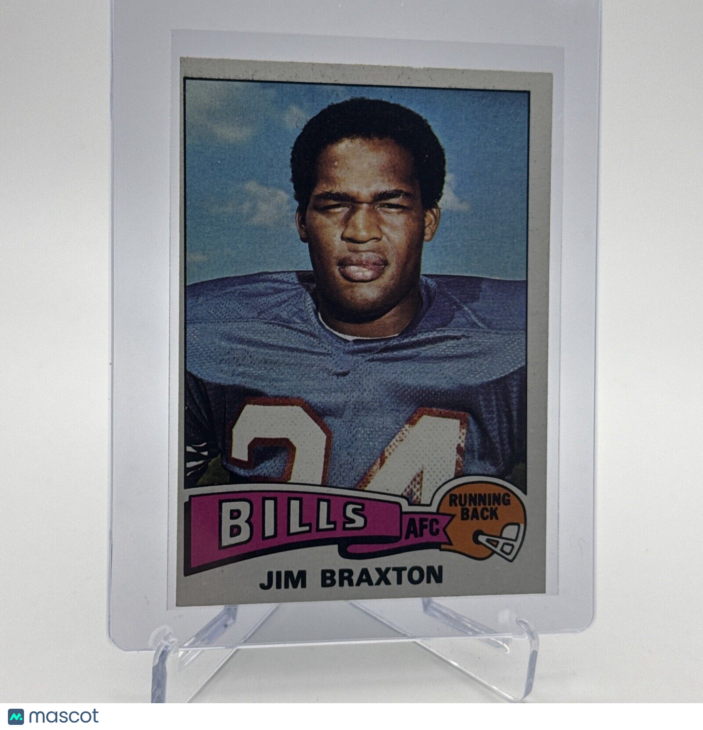 1975 Topps Jim Braxton Football Card #142 NM Quality #5 FREE SHIPPING