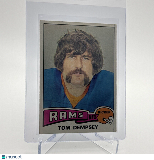 1975 Topps Tom Dempsey Football Card #163 NM Quality #4 FREE SHIPPING