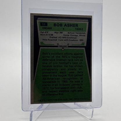 1975 Topps Bob Asher Football Card #11 NM Quality #5 FREE SHIPPING