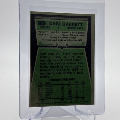 1975 Topps Carl Garrett Football Card #126 NM Quality #7 FREE SHIPPING