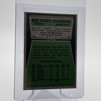 1975 Topps Essex Johnson Football Card #188 NM Quality #3 FREE SHIPPING