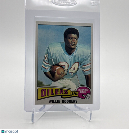 1975 Topps Willie Rodgers Rookie Football Card #166 NM Quality #4 FREE SHIPPING