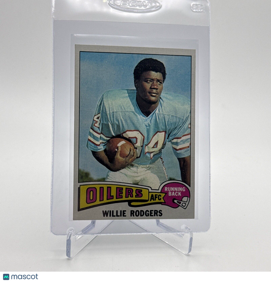 1975 Topps Willie Rodgers Rookie Football Card #166 NM Quality #4 FREE SHIPPING