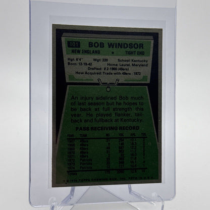 1975 Topps Bob Windsor Football Card #101 NM Quality #4 FREE SHIPPING