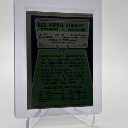 1975 Topps Darryl Stingley Football Card #238 NM Quality #3 FREE SHIPPING