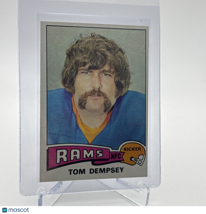 1975 Topps Tom Dempsey Football Card #163 NM Quality #3 FREE SHIPPING
