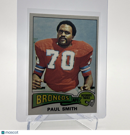 1975 Topps Paul Smith Football Card #45 NM Quality #8 FREE SHIPPING