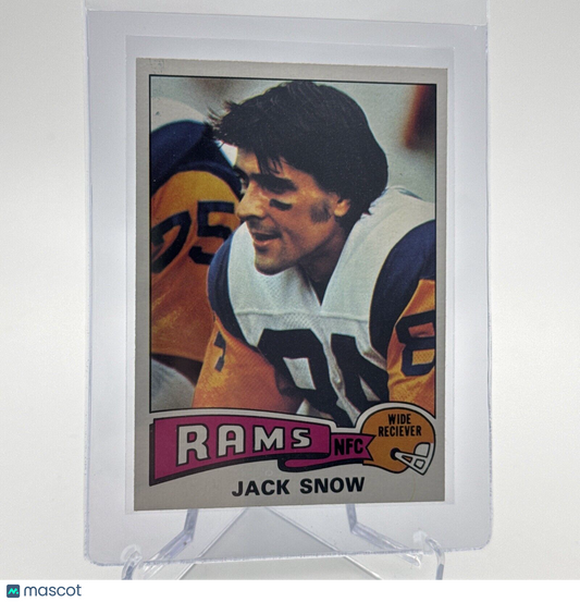1975 Topps Jack Snow Football Card #258 NM Quality #2 FREE SHIPPING