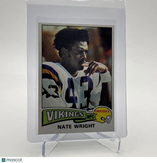1975 Topps Nate Wright Rookie Football Card #130 NM Quality #3 FREE SHIPPING