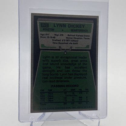 1975 Topps Lynn Dickey Football Card #243 NM Quality FREE SHIPPING