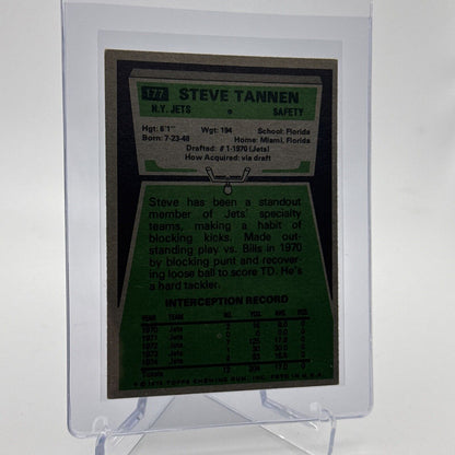 1975 Topps Steve Tannen Football Card #177 NM Quality #3 FREE SHIPPING